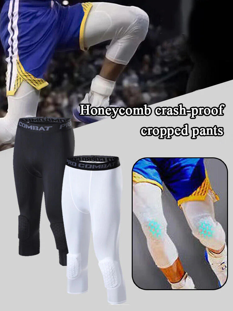 Premium Athletic Leggings with Padded Knees for Enhanced Performance and Protection