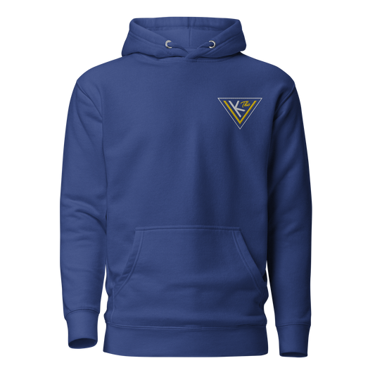 gold on royal Unisex Hoodie