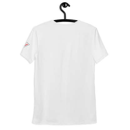 KTV Athletic Performance Tee - red on white