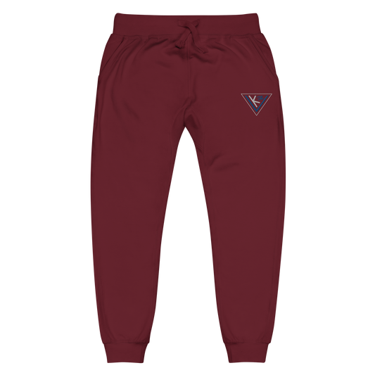 blue on maroon Unisex Joggers