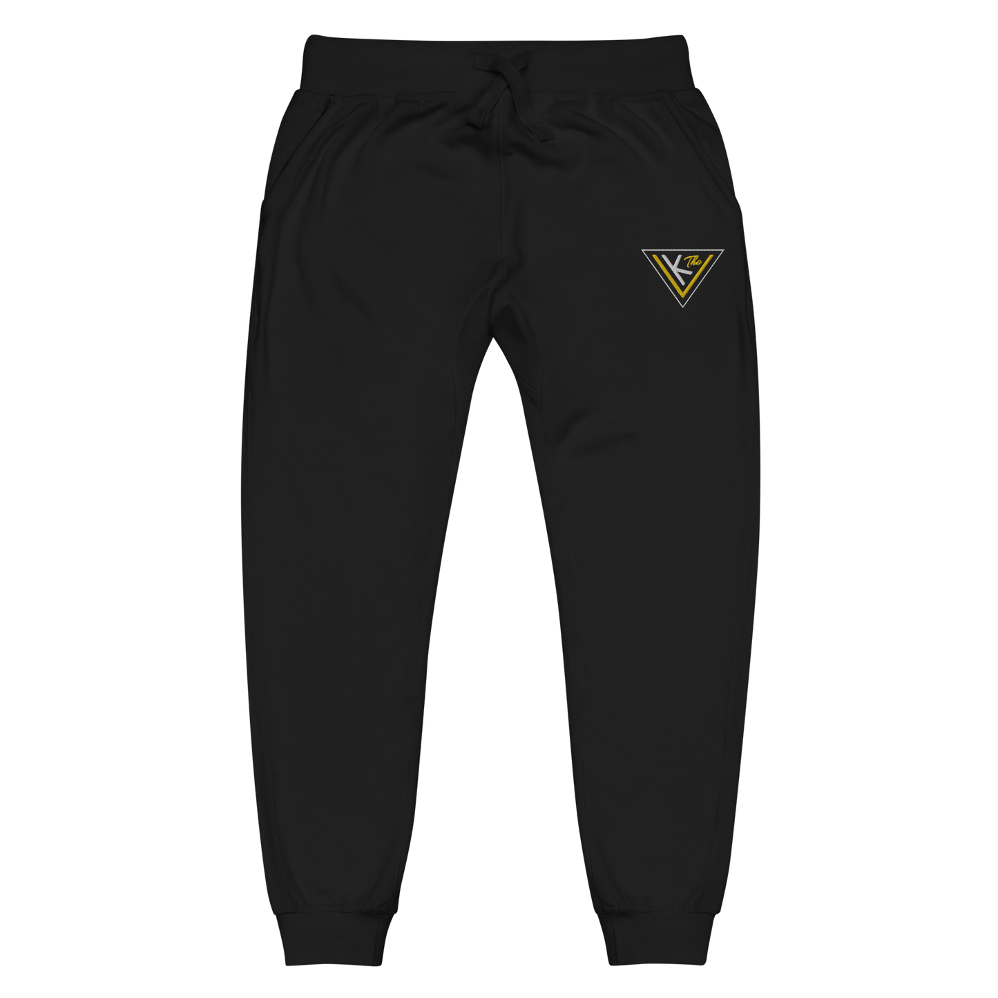 yellow on black Unisex Joggers