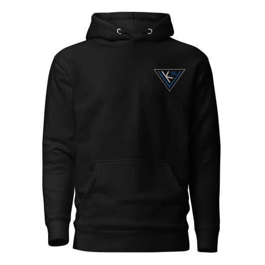 blue on black Unisex Hoodie