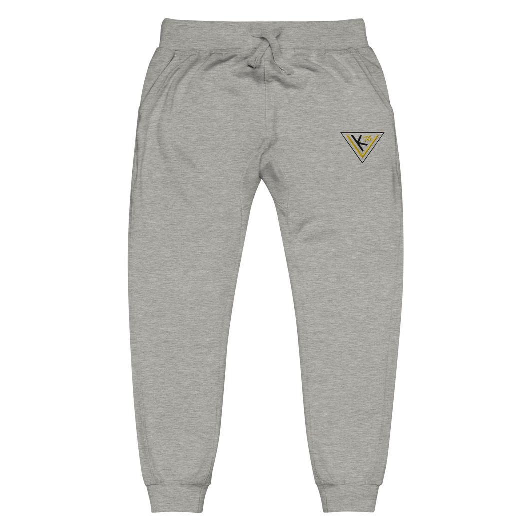 gold on gray Unisex Joggers