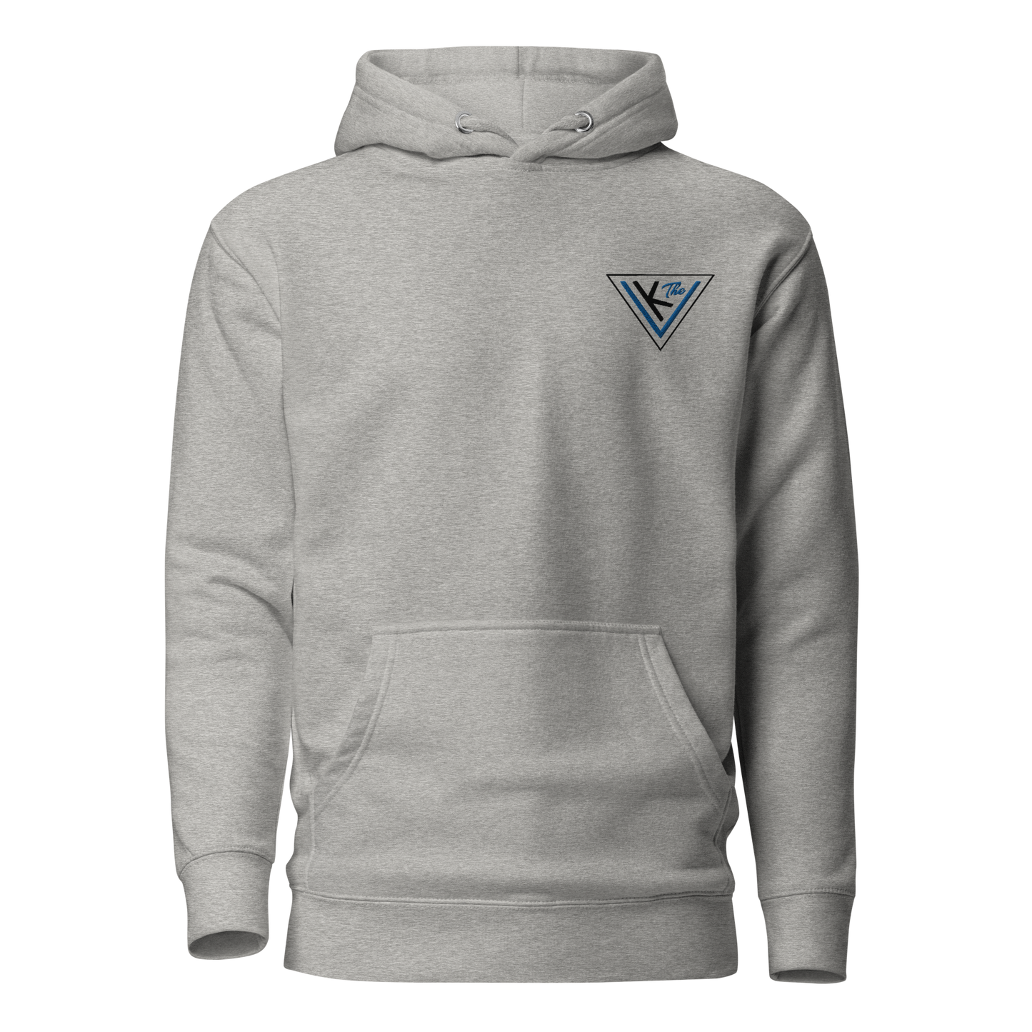 Blue on Gray Unisex Hoodie