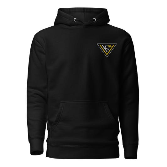 yellow on black Unisex Hoodie