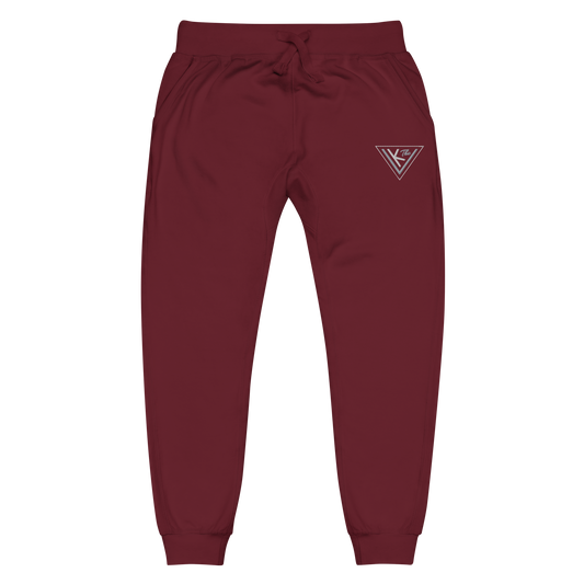 gray on maroon Unisex Joggers