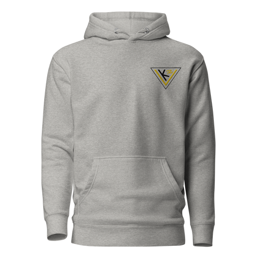 gold on gray Unisex Hoodie