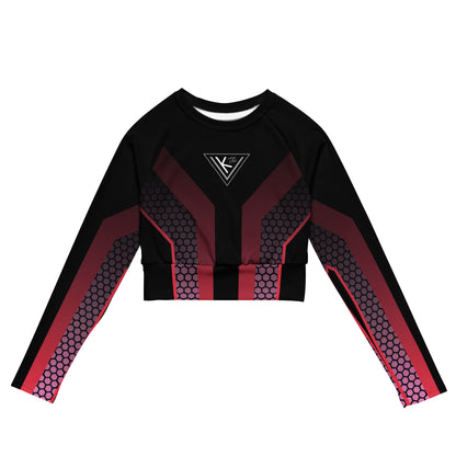 KTV long-sleeve crop top